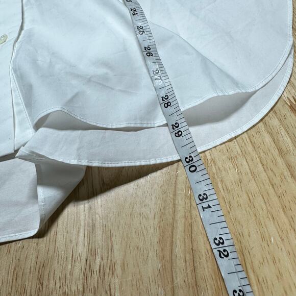 AllSaints NWT Avril Oversize Pintuck Pleat Cotton Shirt White Size 8 100% Cotton - Picture 10 of 10